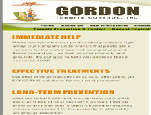 Tablet Screenshot of gordontermite.com